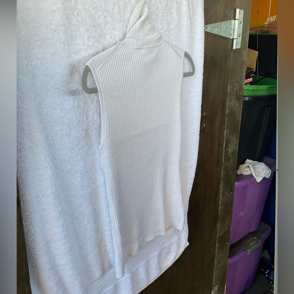 Chico’s Apparel Sleeveless Rib Pullover Optic White; NWT; M/8 - Picture 7 of 12